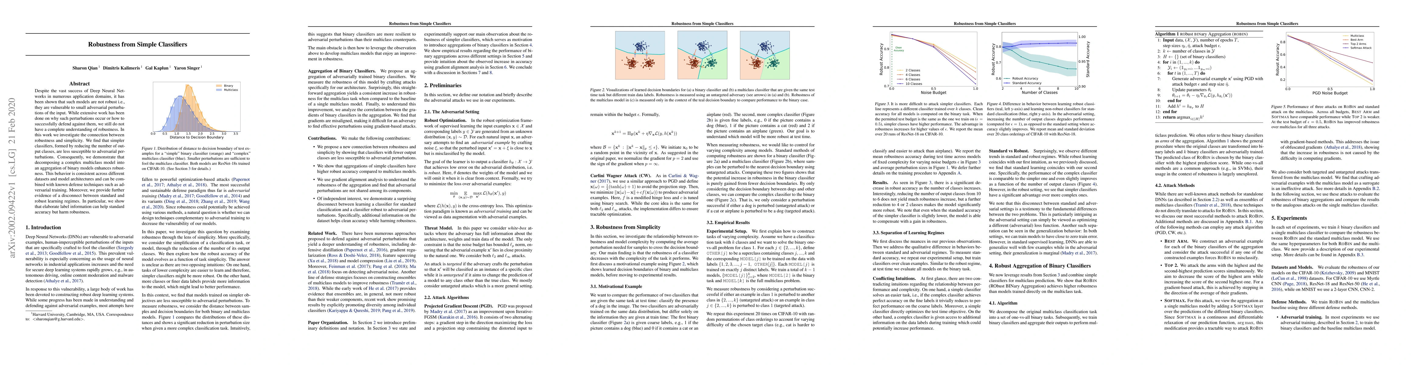 Thumbnail for Robustness from Simple Classifiers