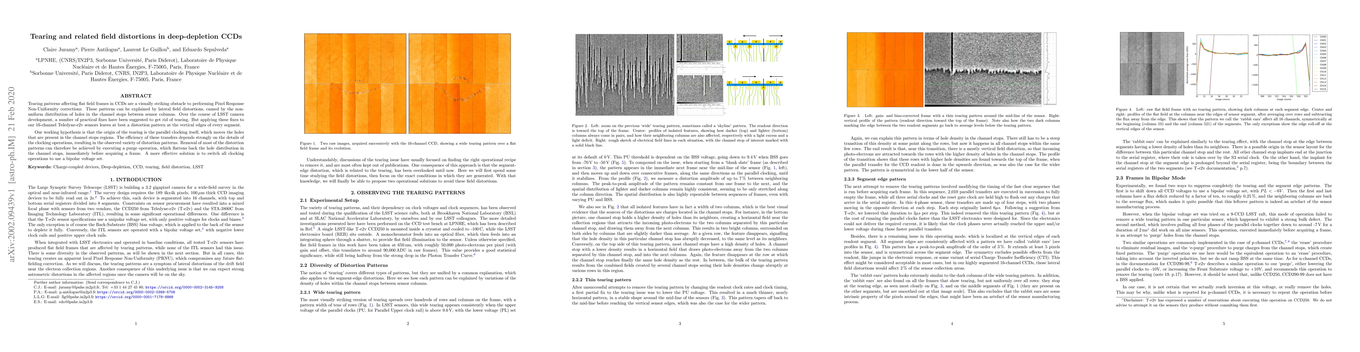 Thumbnail for Tearing and related field distortions in deep-depletion CCDs