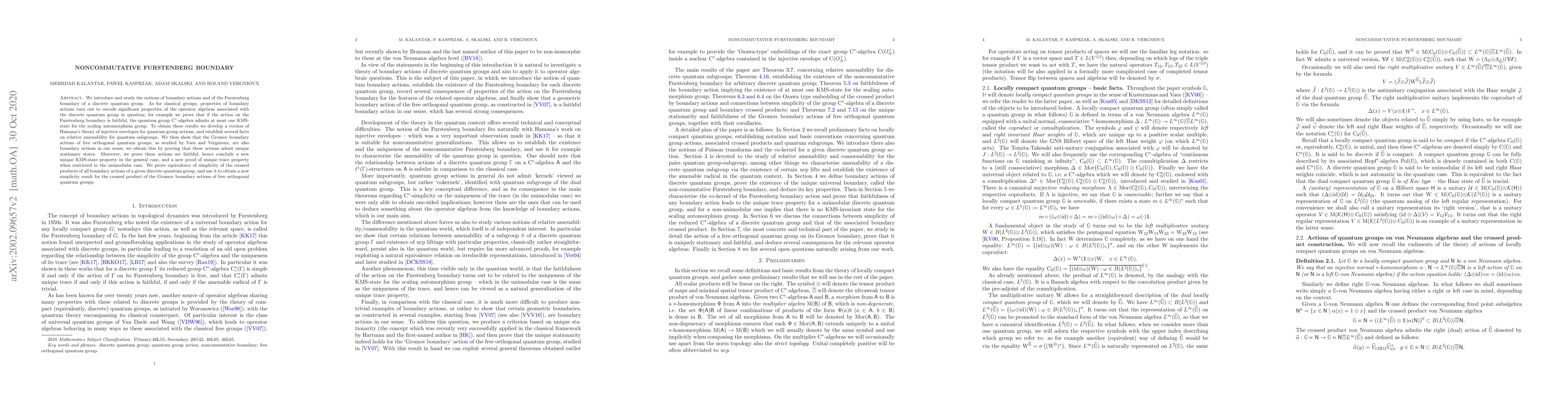 Thumbnail for Noncommutative Furstenberg boundary