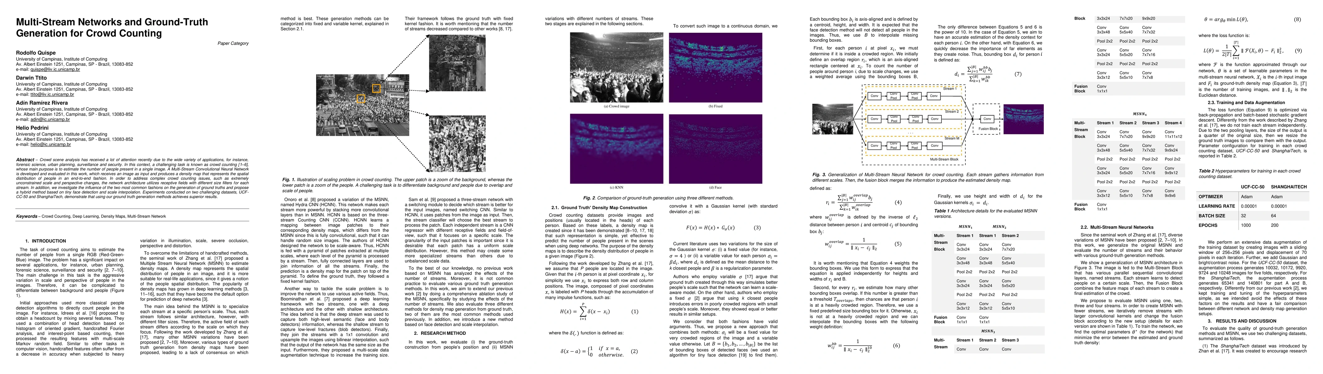 Thumbnail for Multi-Stream Networks and Ground-Truth Generation for Crowd Counting
