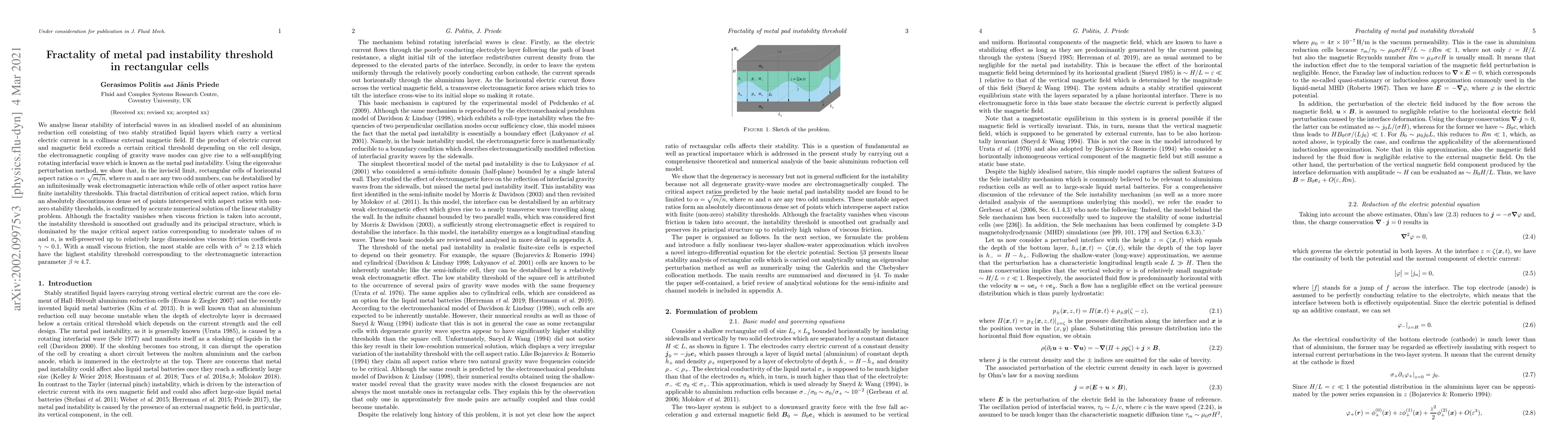 Thumbnail for Fractality of metal pad instability threshold in rectangular cells