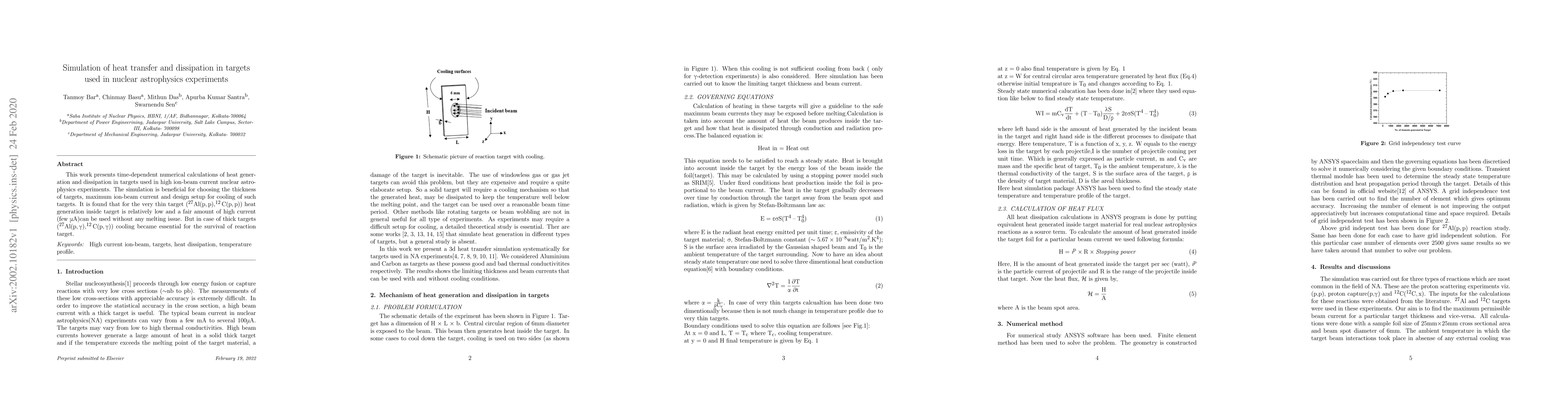 Thumbnail for Simulation of heat transfer and dissipation in targets used in nuclear
  astrophysics experiments