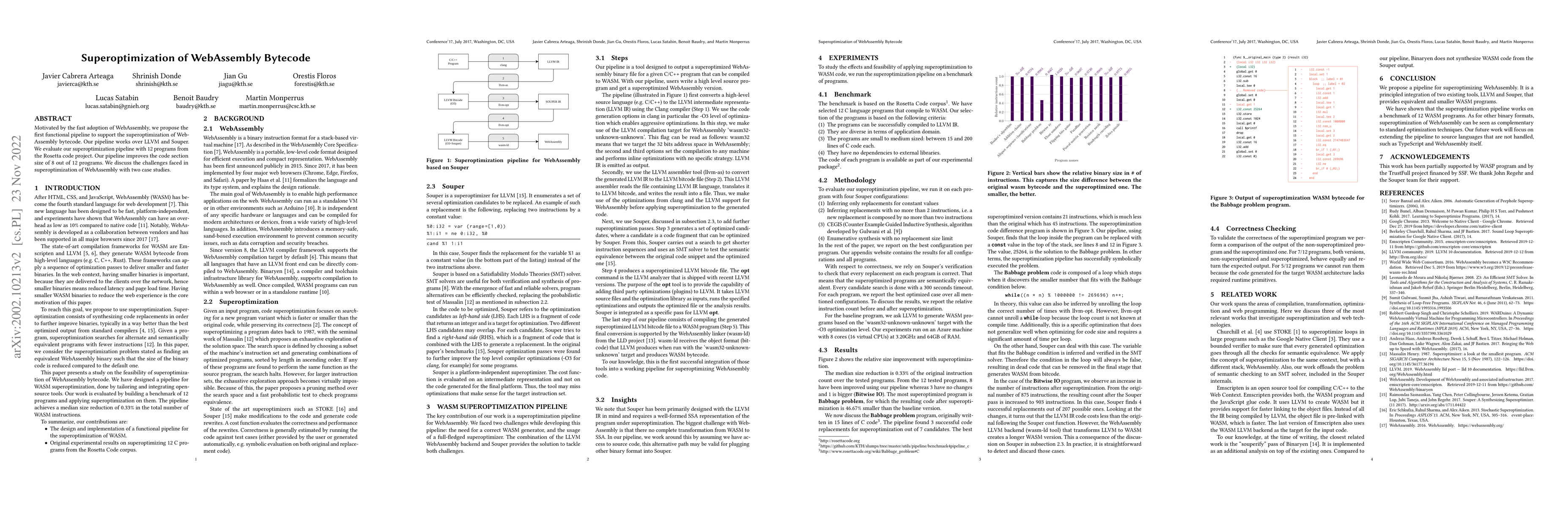 Thumbnail for Superoptimization of WebAssembly Bytecode