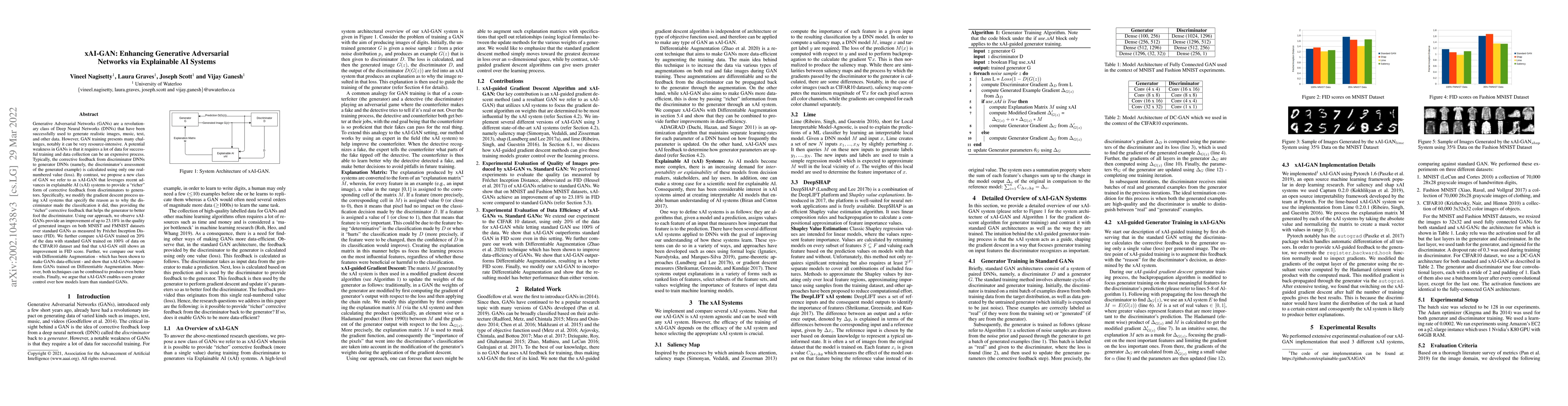 Thumbnail for xAI-GAN: Enhancing Generative Adversarial Networks via Explainable AI
  Systems