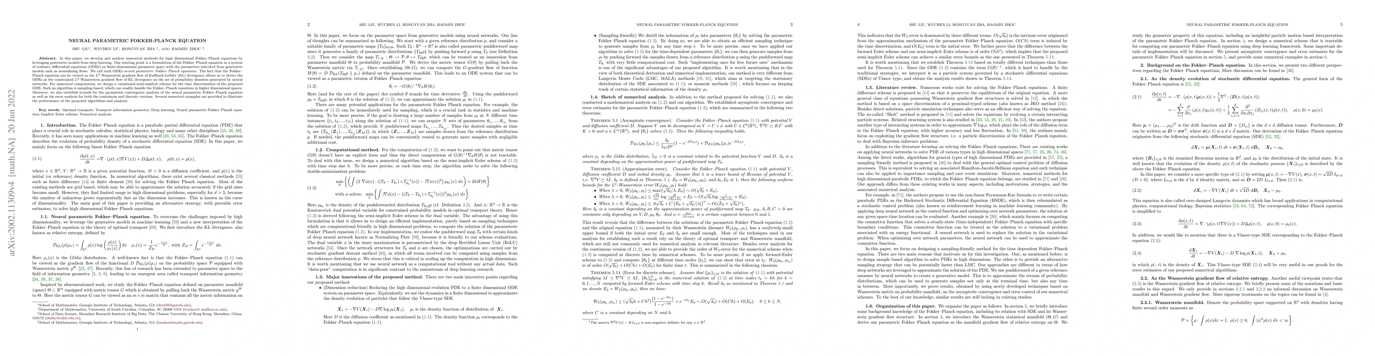 Thumbnail for Neural Parametric Fokker-Planck Equations