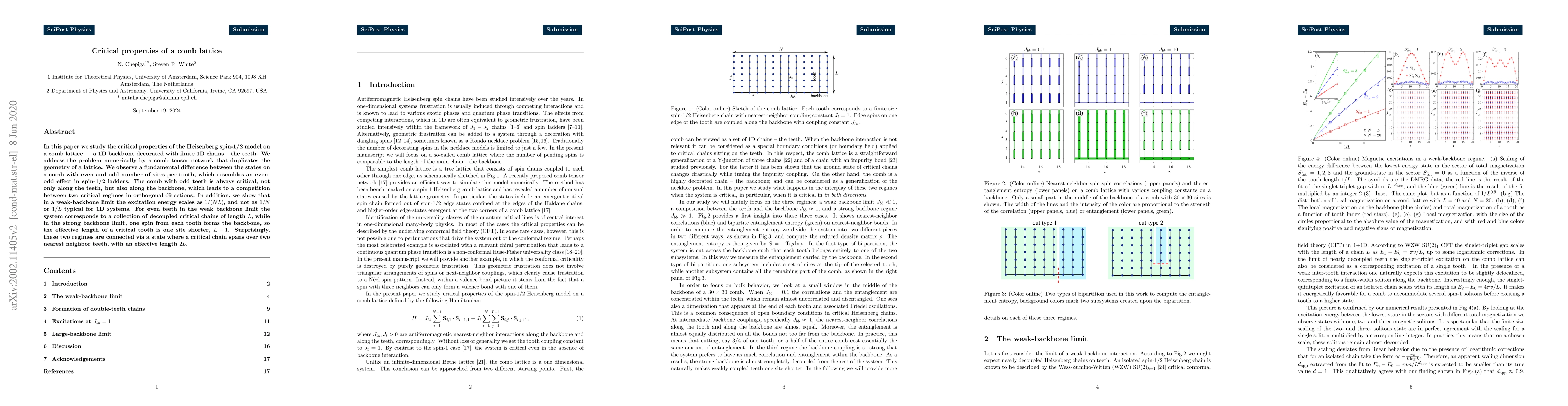Thumbnail for Critical properties of a comb lattice