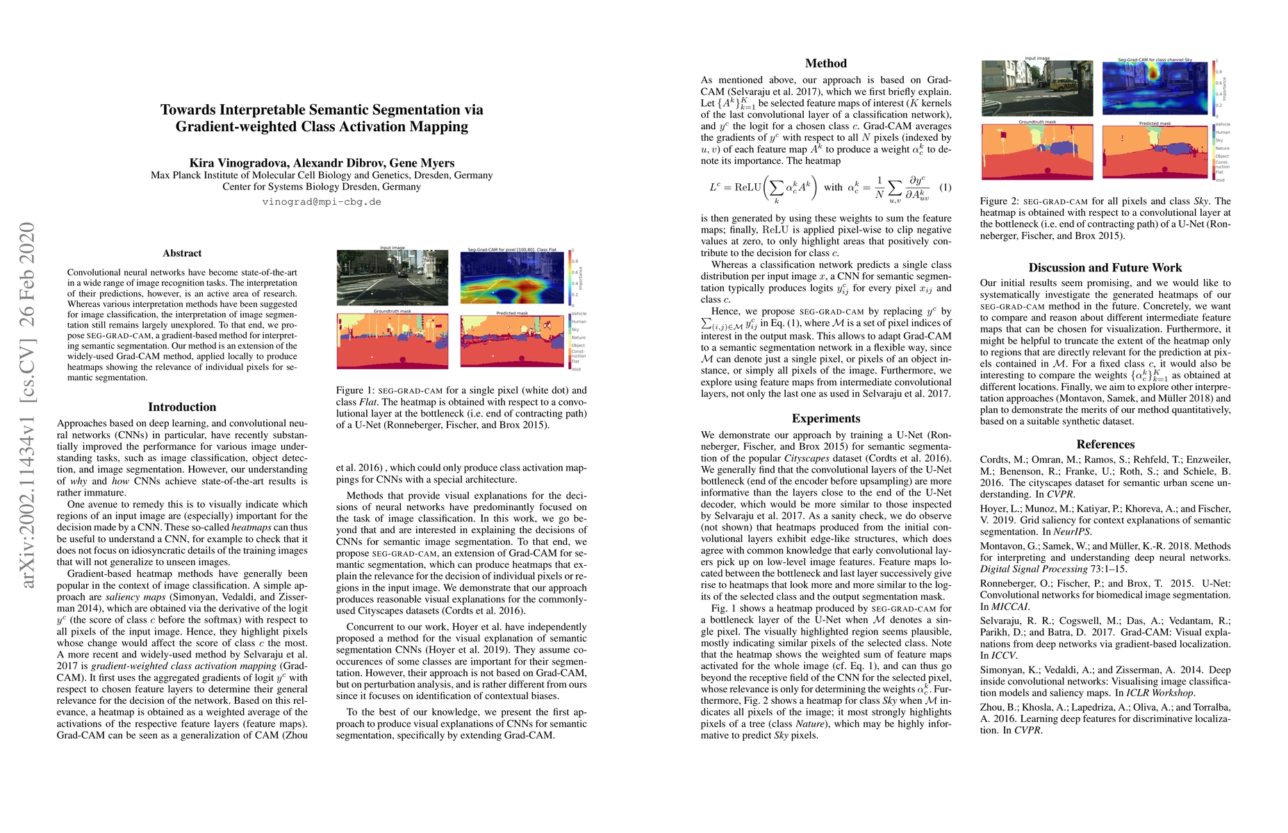 Thumbnail for Towards Interpretable Semantic Segmentation via Gradient-weighted Class
  Activation Mapping