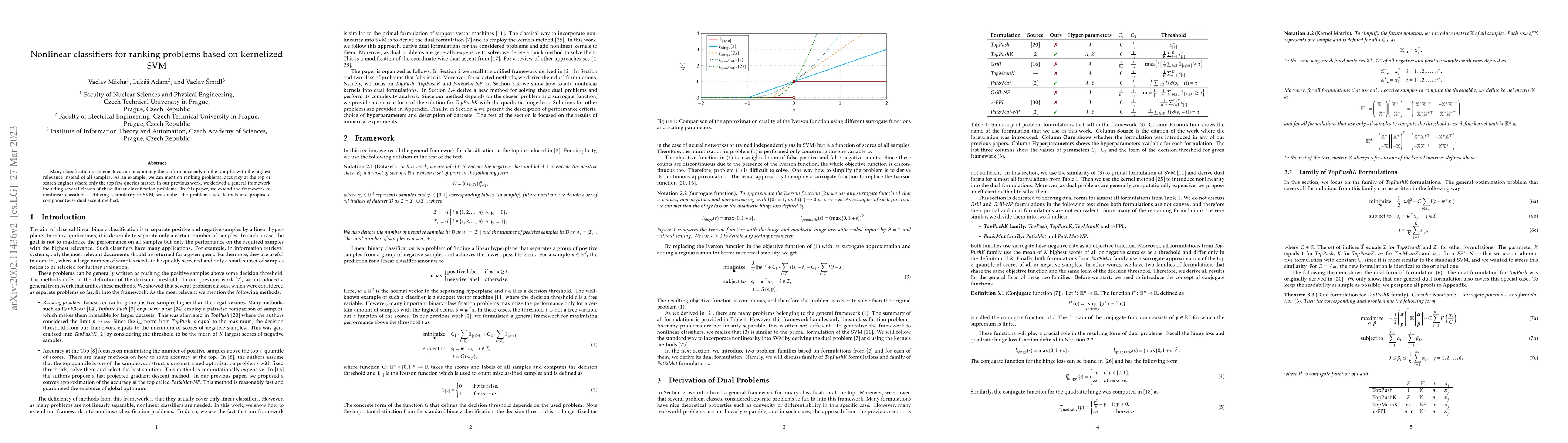 Thumbnail for Nonlinear classifiers for ranking problems based on kernelized SVM
