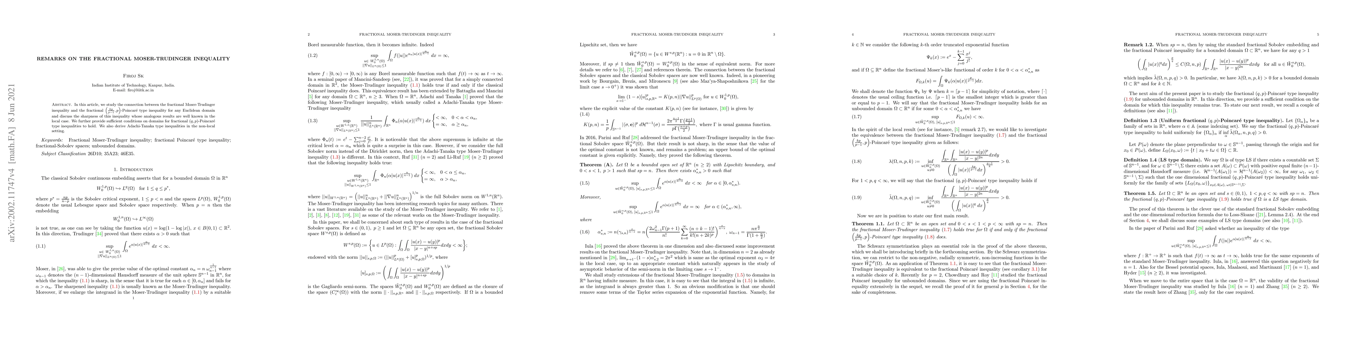 Thumbnail for Remarks on the fractional Moser-Trudinger inequality