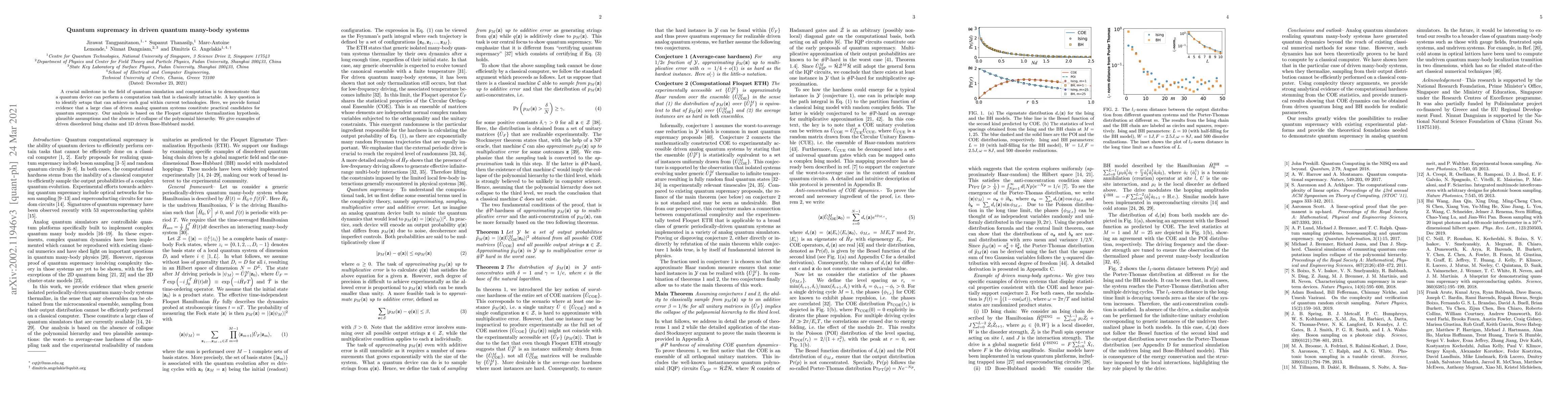 Thumbnail for Quantum supremacy in driven quantum many-body systems