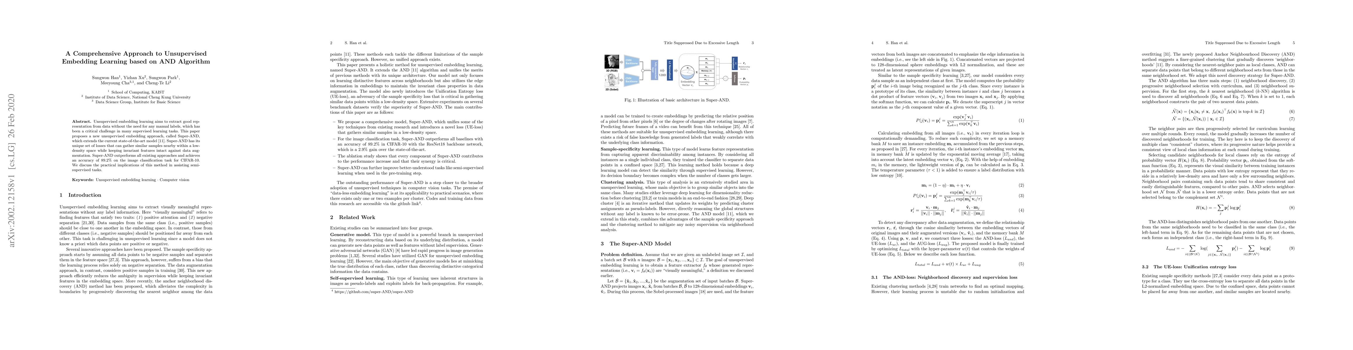 Thumbnail for A Comprehensive Approach to Unsupervised Embedding Learning based on AND
  Algorithm