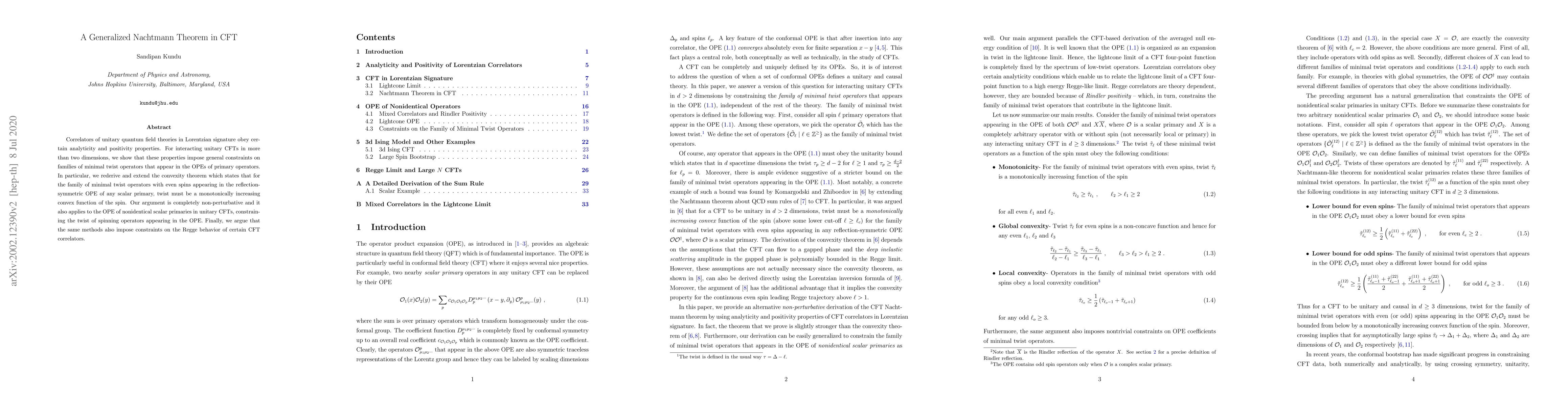 Thumbnail for A Generalized Nachtmann Theorem in CFT