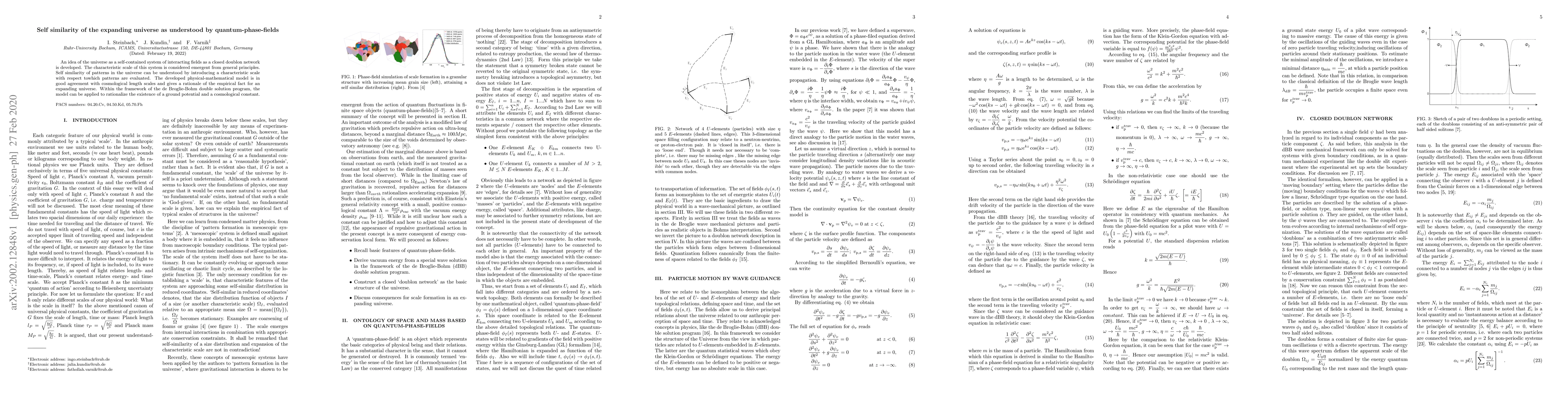 Thumbnail for Self similarity of the expanding universe as understood by
  quantum-phase-fields