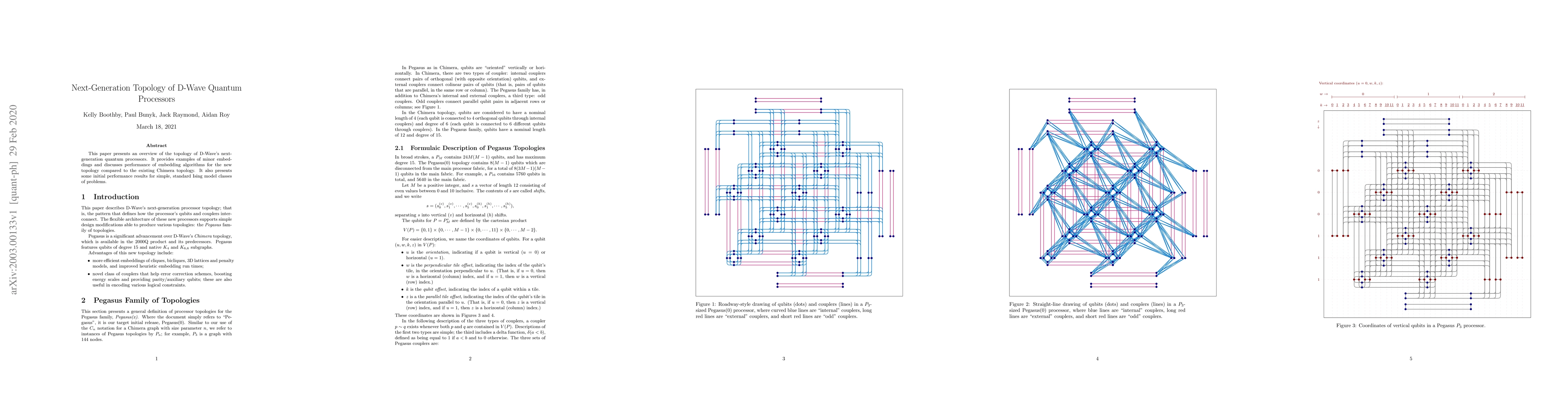 Thumbnail for Next-Generation Topology of D-Wave Quantum Processors
