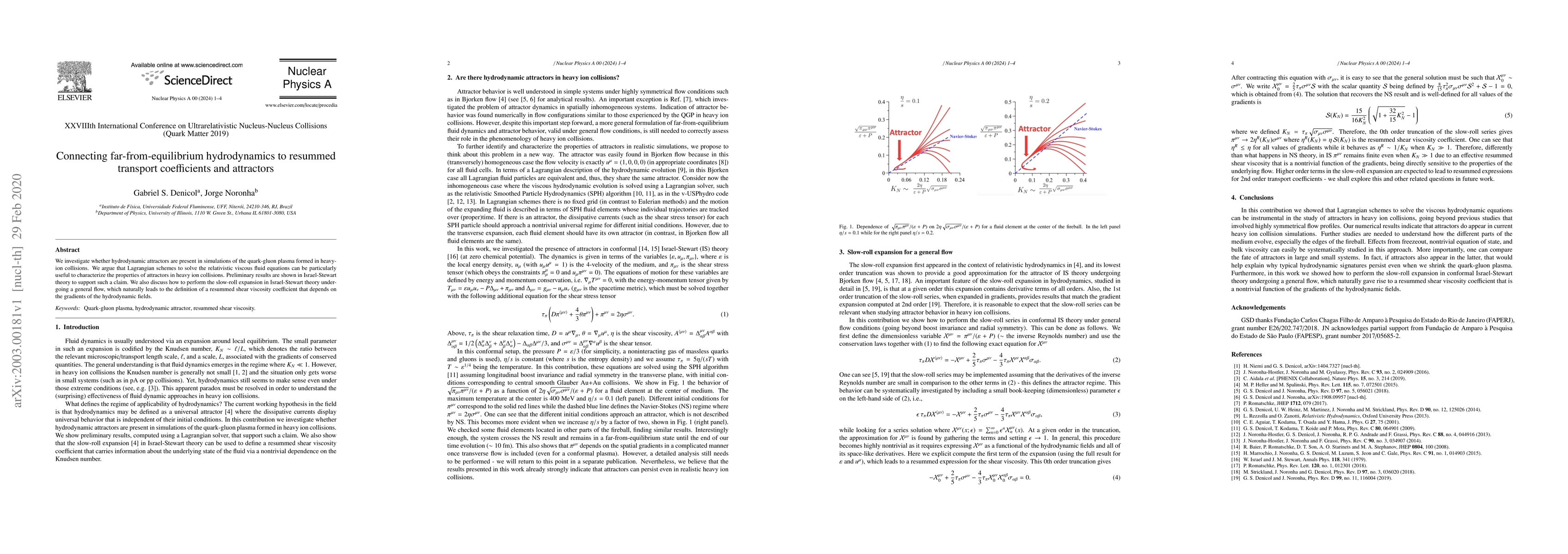 Thumbnail for Connecting far-from-equilibrium hydrodynamics to resummed transport
  coefficients and attractors