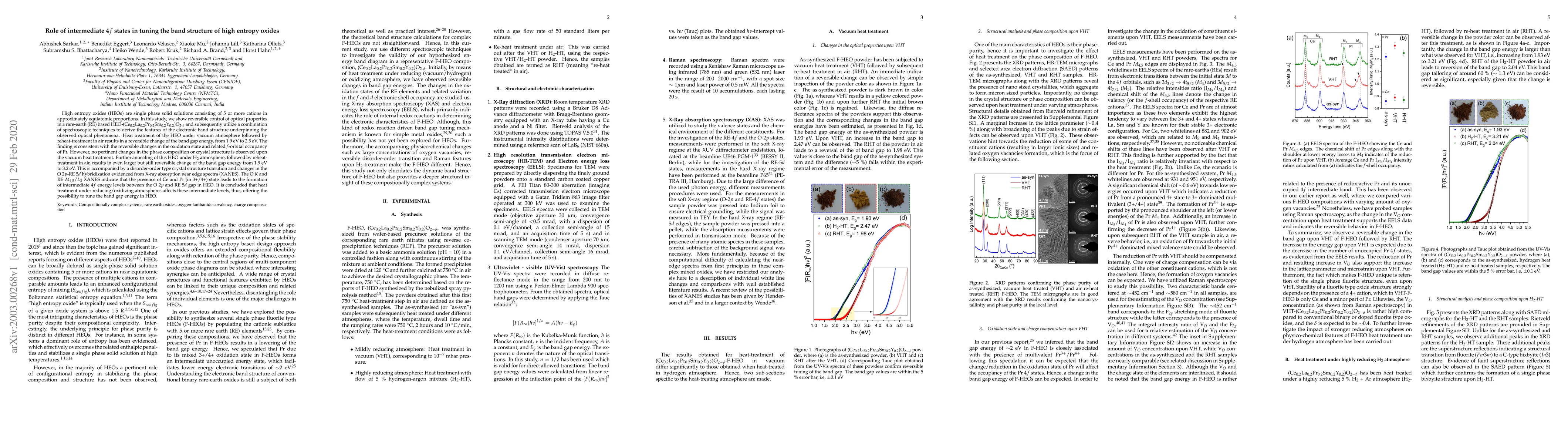 Thumbnail for Role of intermediate 4$f$ states in tuning the band structure of high
  entropy oxides