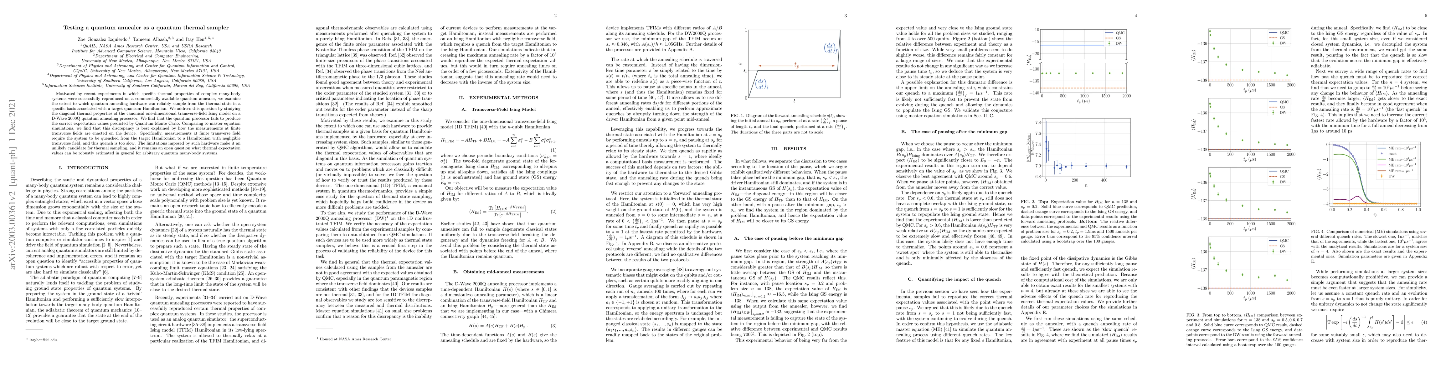 Thumbnail for Testing a quantum annealer as a quantum thermal sampler