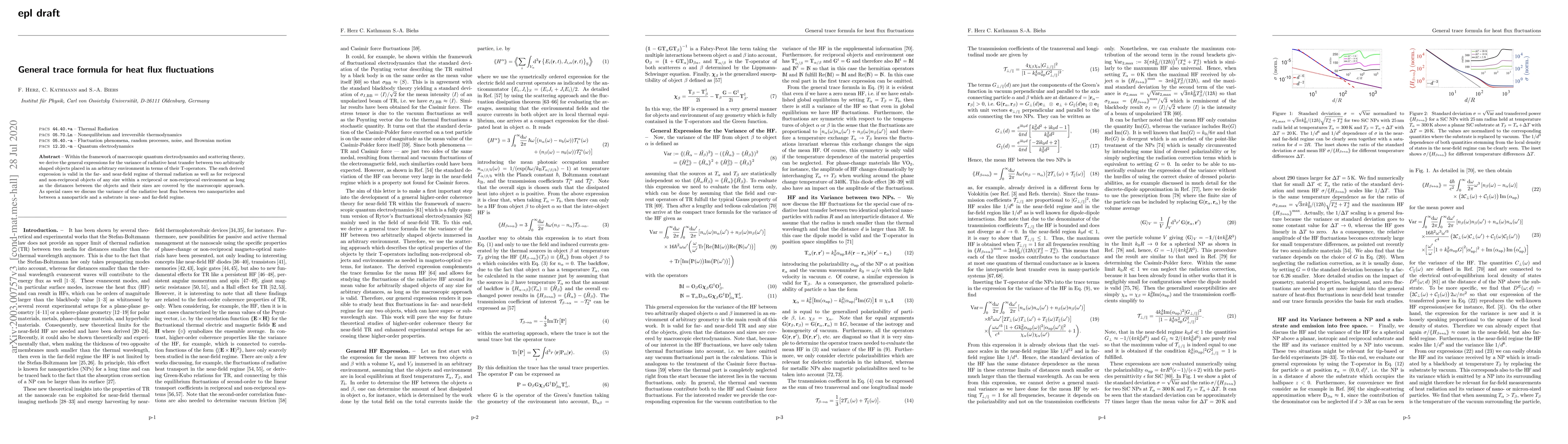 Thumbnail for General trace formula for heat flux fluctuations