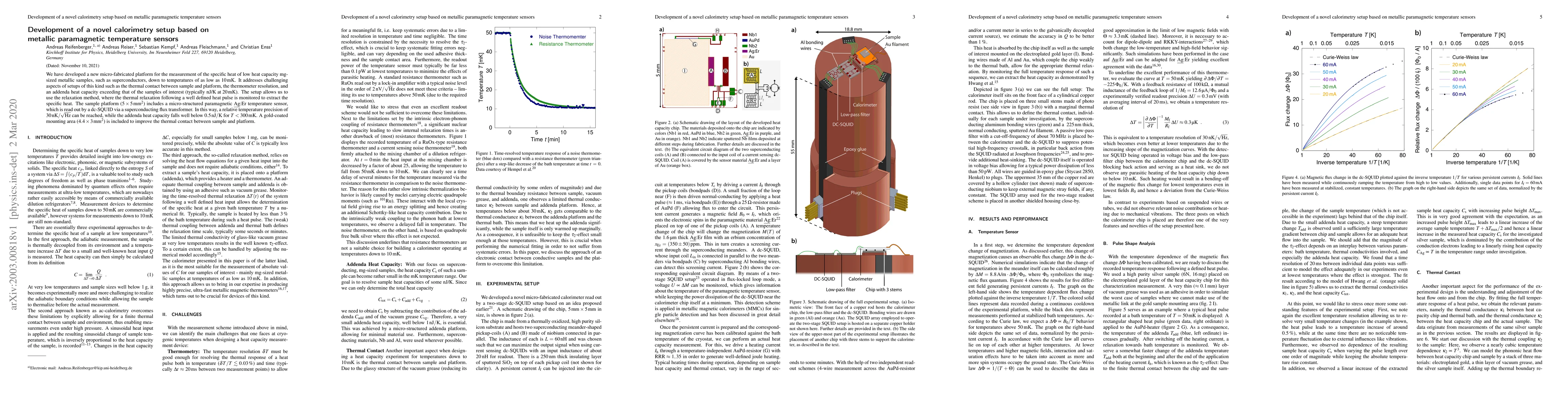 Thumbnail for Development of a novel calorimetry setup based on metallic paramagnetic
  temperature sensors