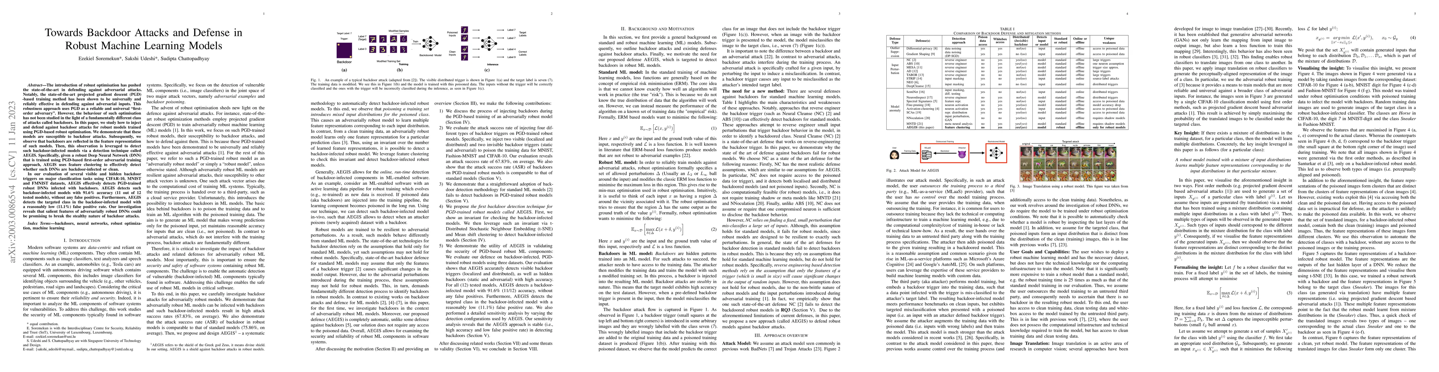 Thumbnail for Towards Backdoor Attacks and Defense in Robust Machine Learning Models
