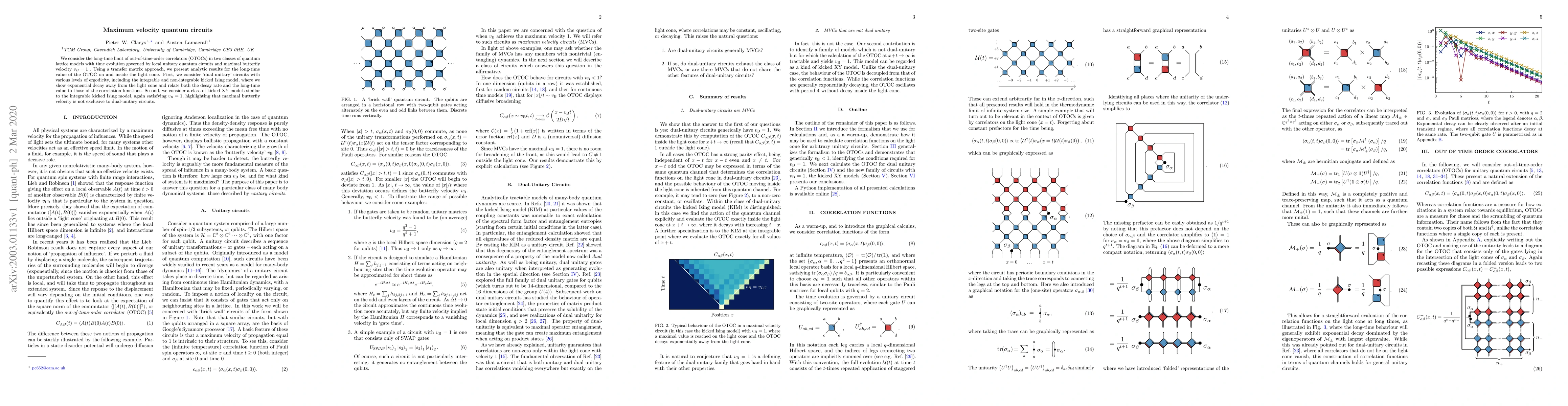 Thumbnail for Maximum velocity quantum circuits