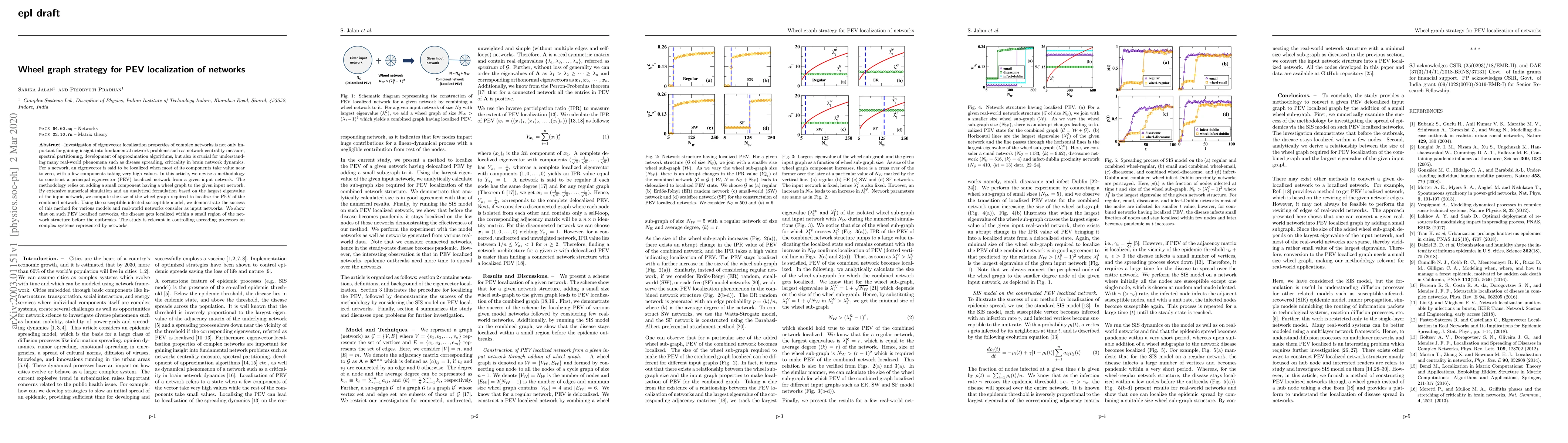 Thumbnail for Wheel graph strategy for PEV localization of networks