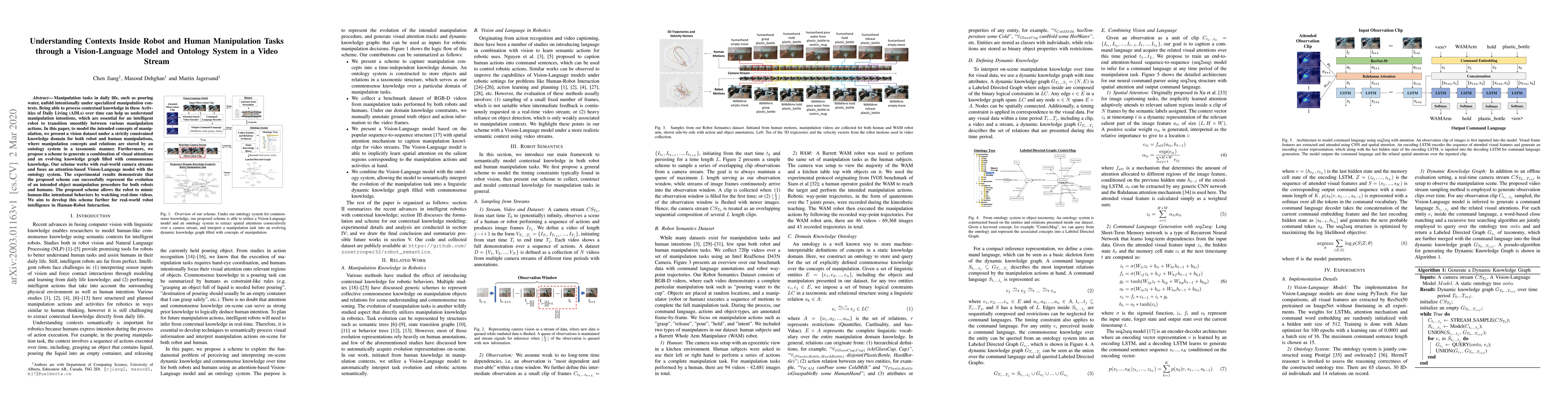 Thumbnail for Understanding Contexts Inside Robot and Human Manipulation Tasks through
  a Vision-Language Model and Ontology System in a Video Stream