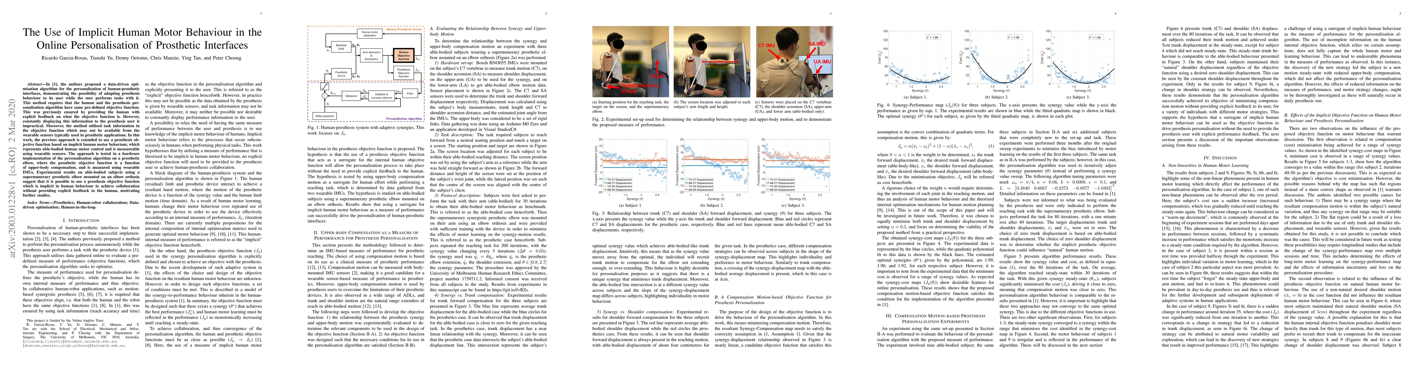 Thumbnail for The Use of Implicit Human Motor Behaviour in the Online Personalisation
  of Prosthetic Interfaces