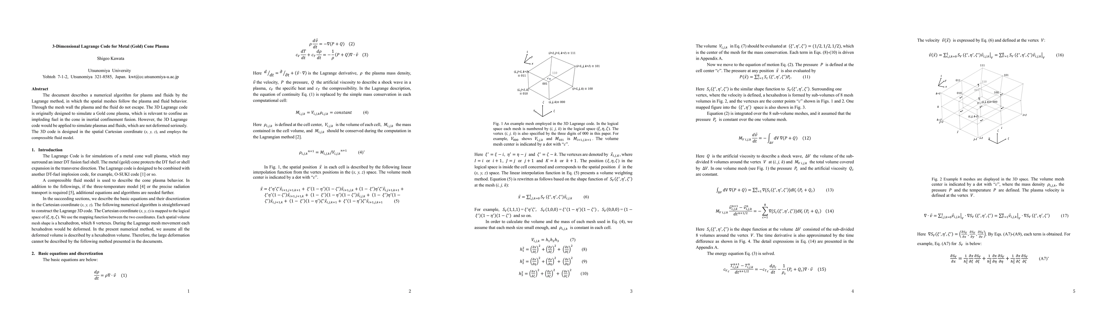Thumbnail for 3-Dimensional Lagrange Code for Metal (Gold) Cone Plasma