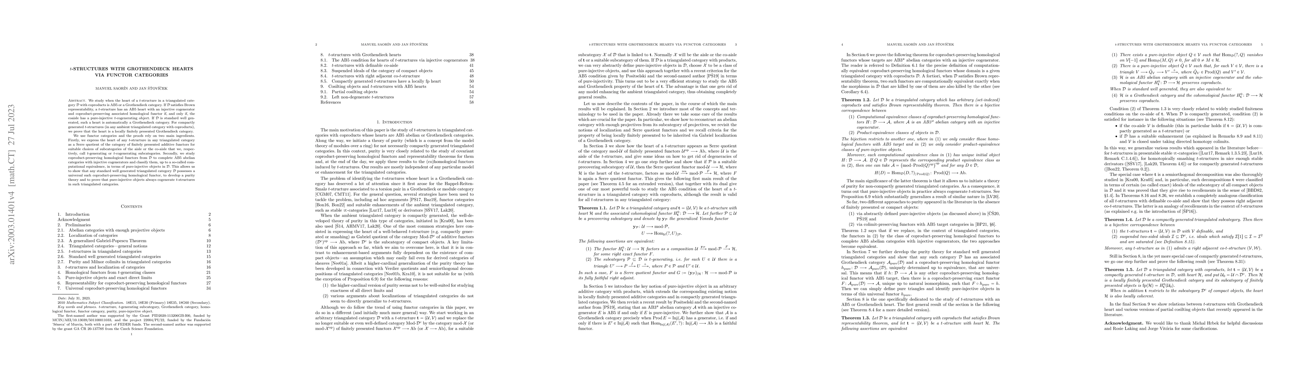 Thumbnail for $t$-Structures with Grothendieck hearts via functor categories