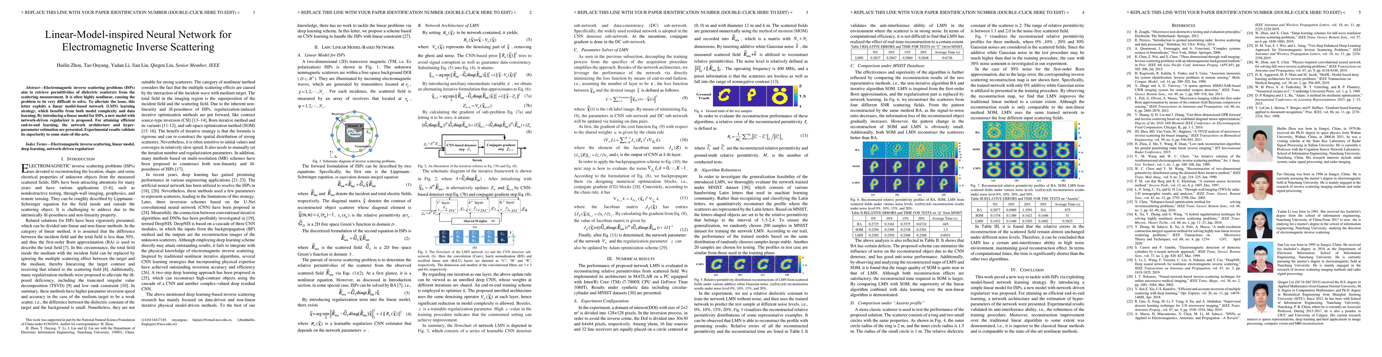 Thumbnail for Linear-Model-inspired Neural Network for Electromagnetic Inverse
  Scattering