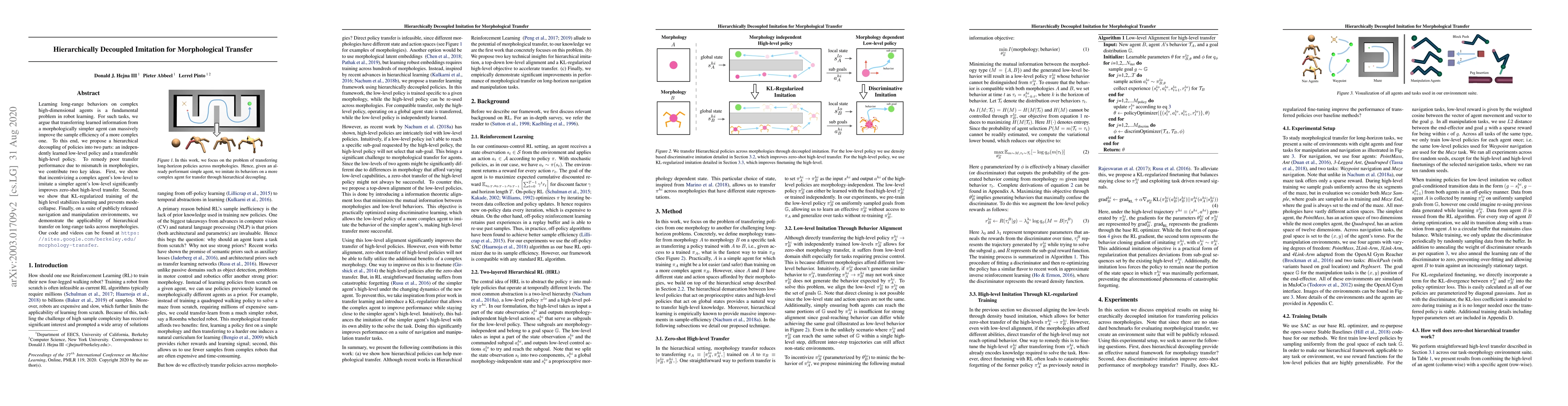 Thumbnail for Hierarchically Decoupled Imitation for Morphological Transfer