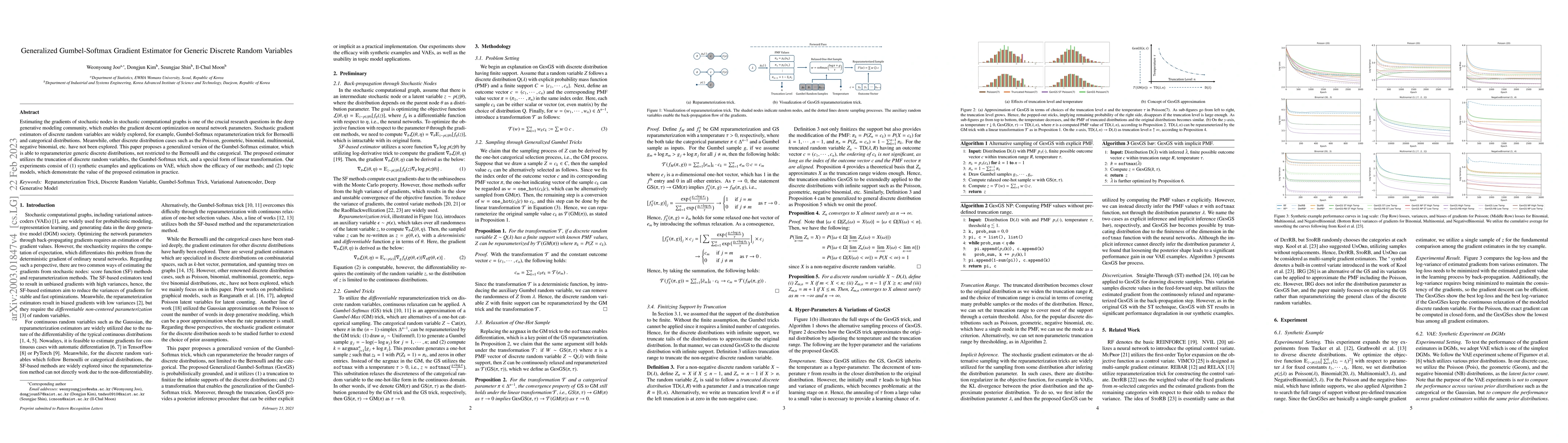 Thumbnail for Generalized Gumbel-Softmax Gradient Estimator for Generic Discrete
  Random Variables