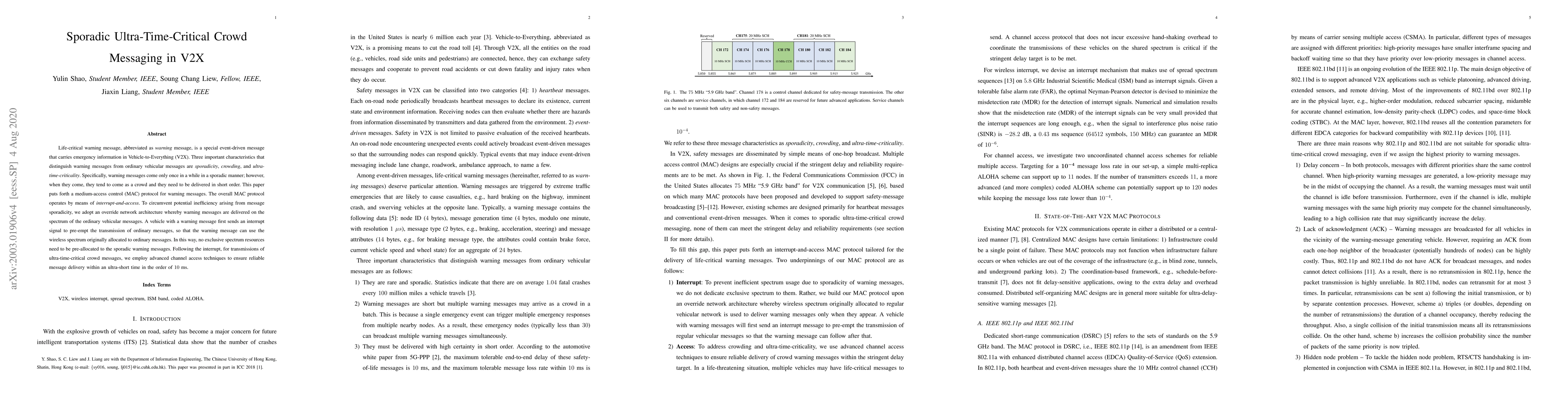 Thumbnail for Sporadic Ultra-Time-Critical Crowd Messaging in V2X