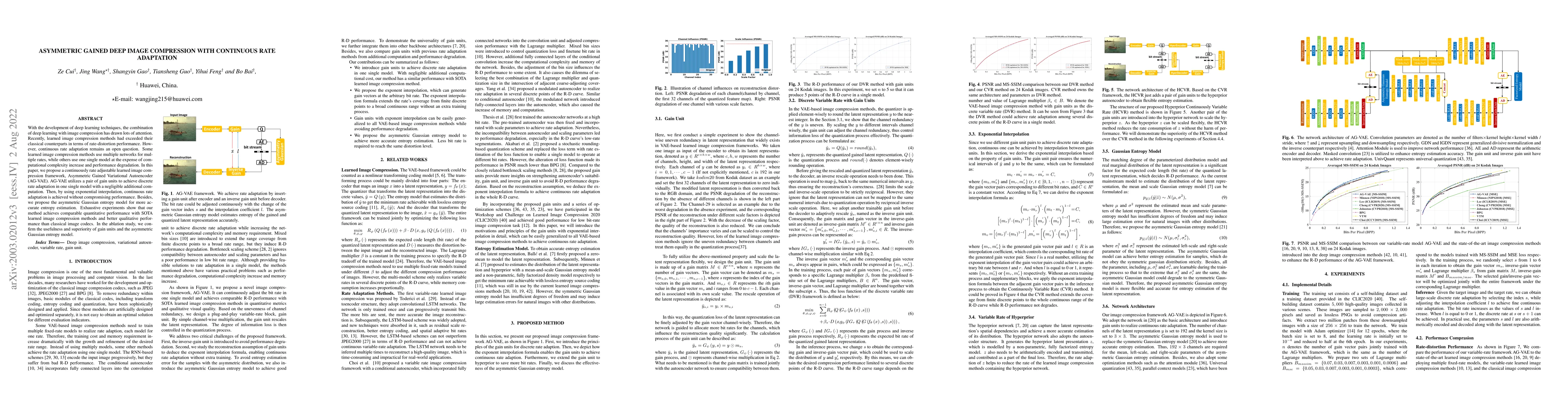 Thumbnail for Asymmetric Gained Deep Image Compression With Continuous Rate Adaptation