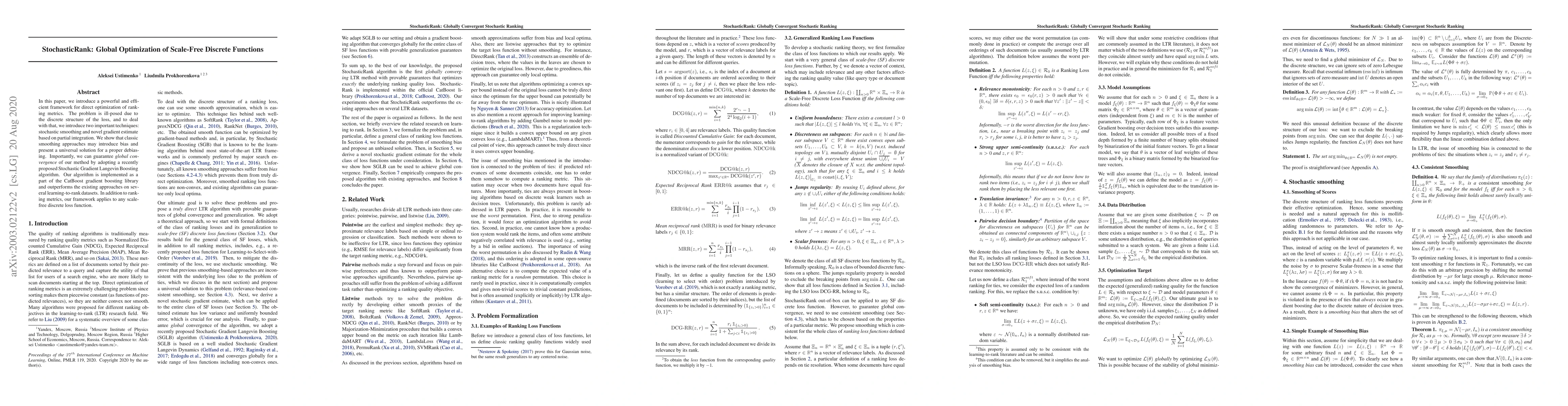 Thumbnail for StochasticRank: Global Optimization of Scale-Free Discrete Functions