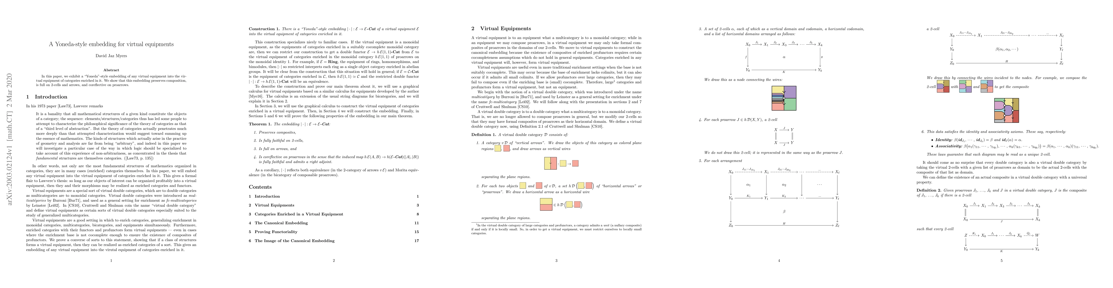 Thumbnail for A Yoneda-Style Embedding for Virtual Equipments
