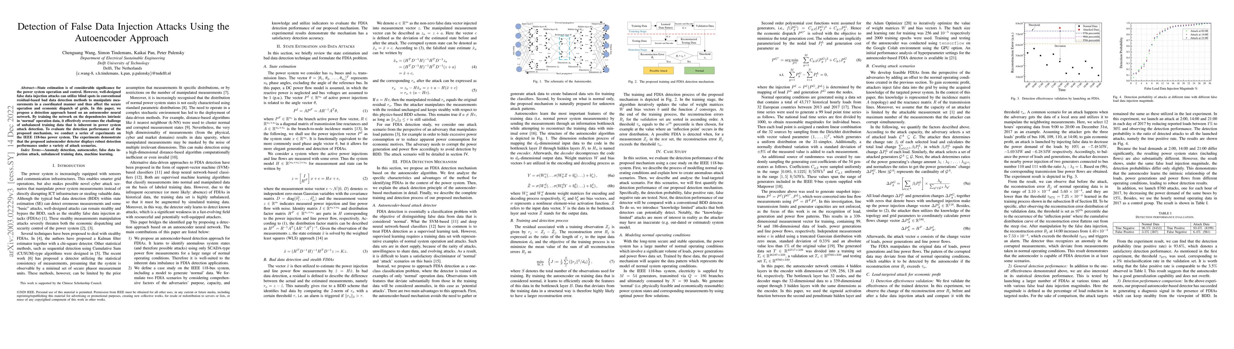Thumbnail for Detection of False Data Injection Attacks Using the Autoencoder Approach