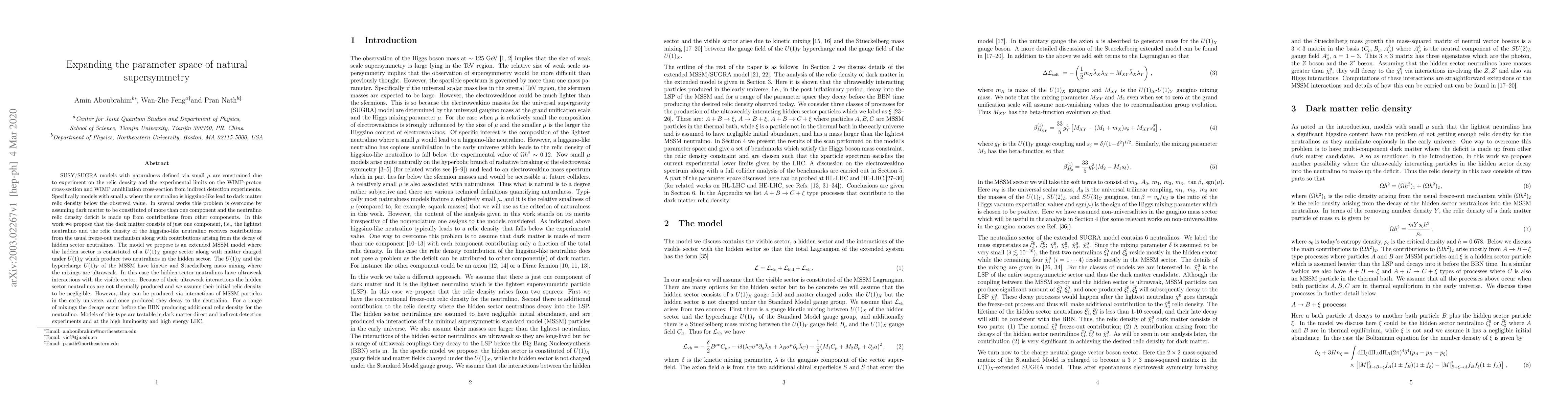 Thumbnail for Expanding the parameter space of natural supersymmetry