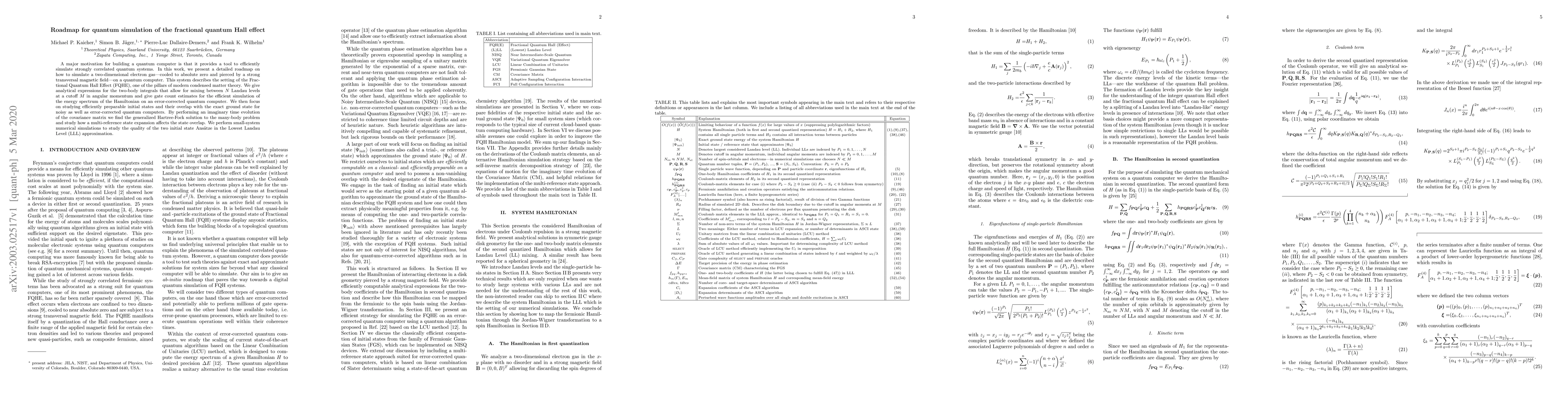 Thumbnail for Roadmap for quantum simulation of the fractional quantum Hall effect