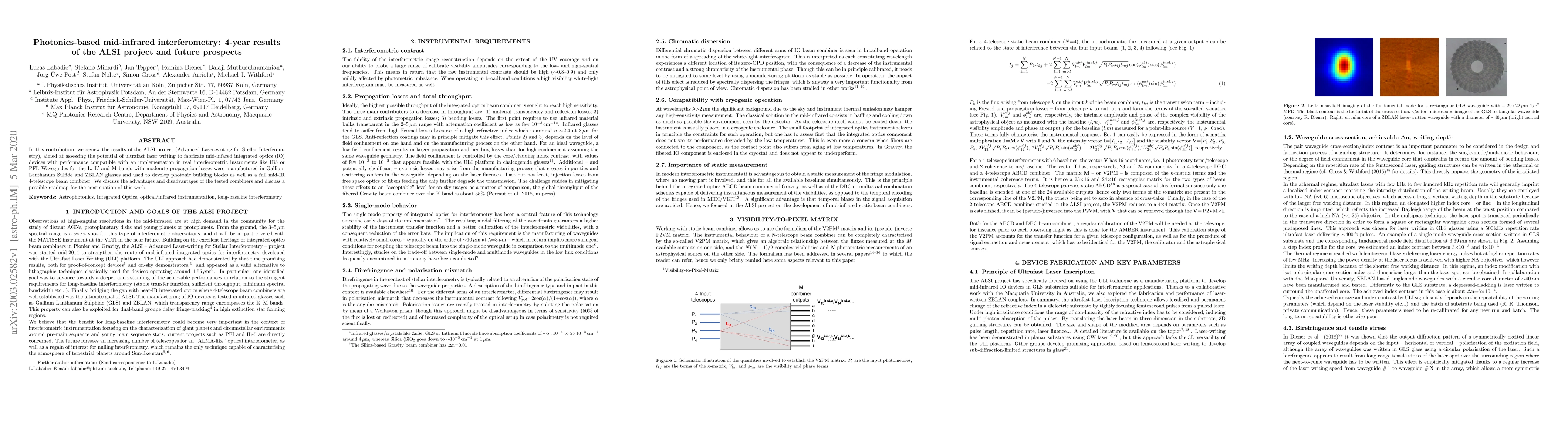 Thumbnail for Photonics-based mid-infrared interferometry: 4-year results of the ALSI
  project and future prospects