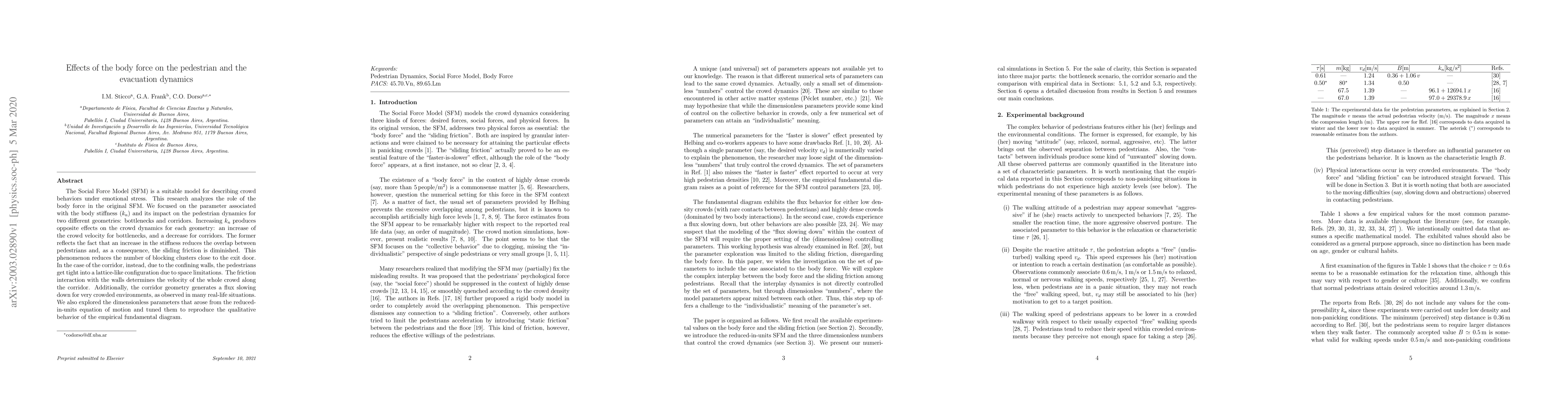 Thumbnail for Effects of the body force on the pedestrian and the evacuation dynamics