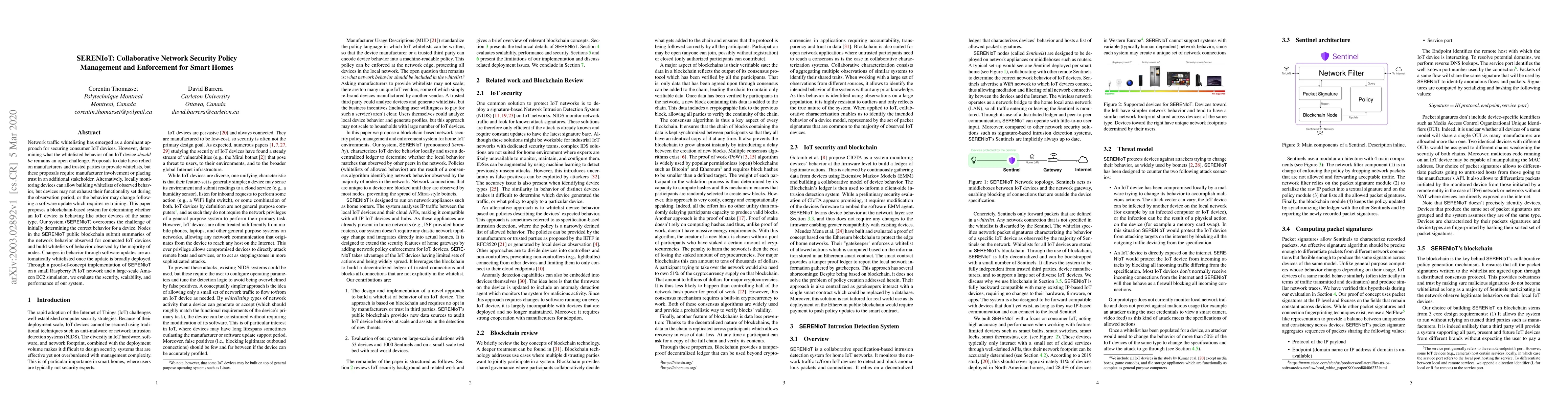 Thumbnail for SERENIoT: Collaborative Network Security Policy Management and
  Enforcement for Smart Homes