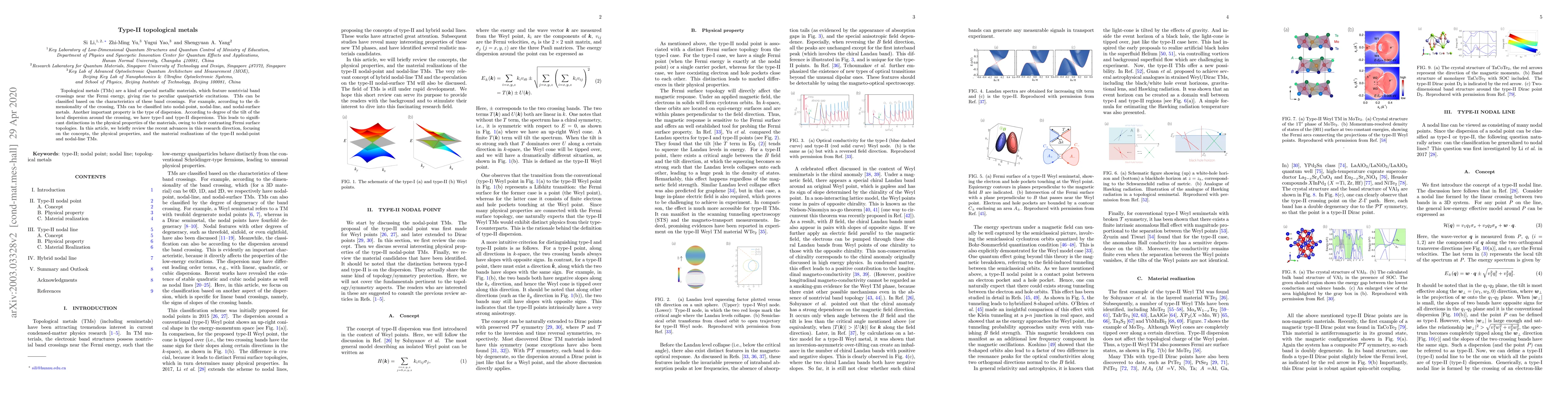 Thumbnail for Type-II topological metals