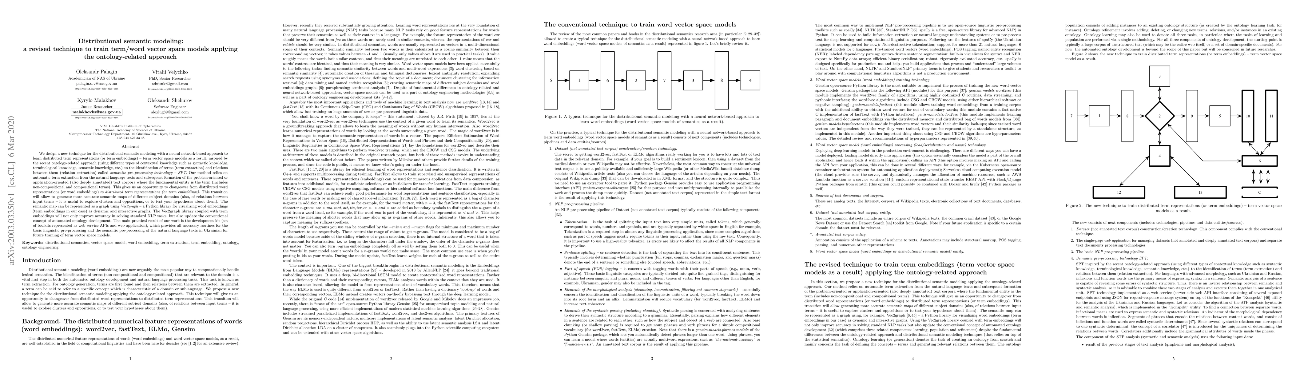 Thumbnail for Distributional semantic modeling: a revised technique to train term/word
  vector space models applying the ontology-related approach
