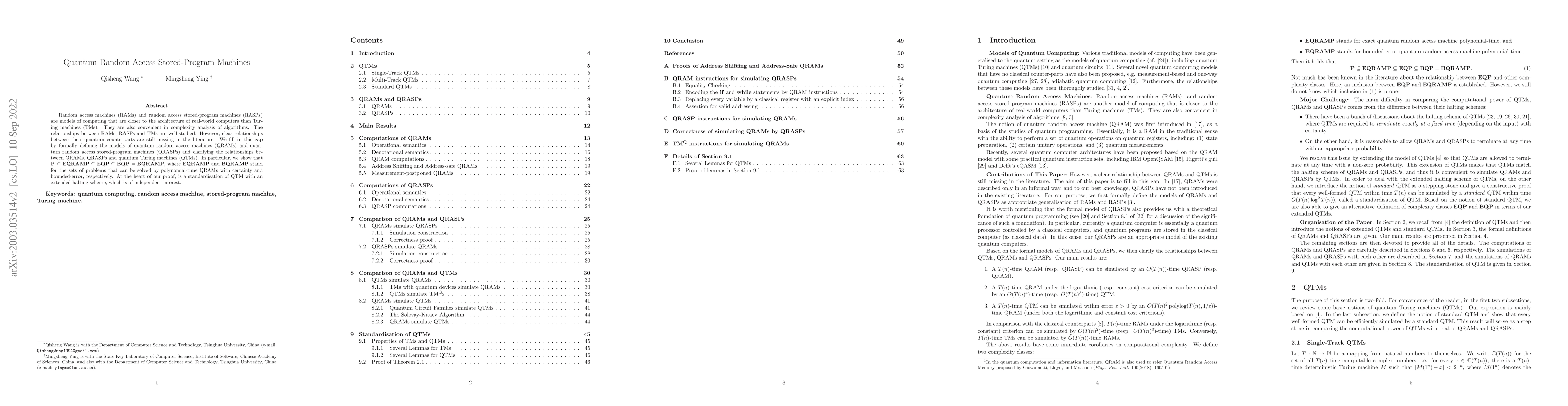 Thumbnail for Quantum Random Access Stored-Program Machines