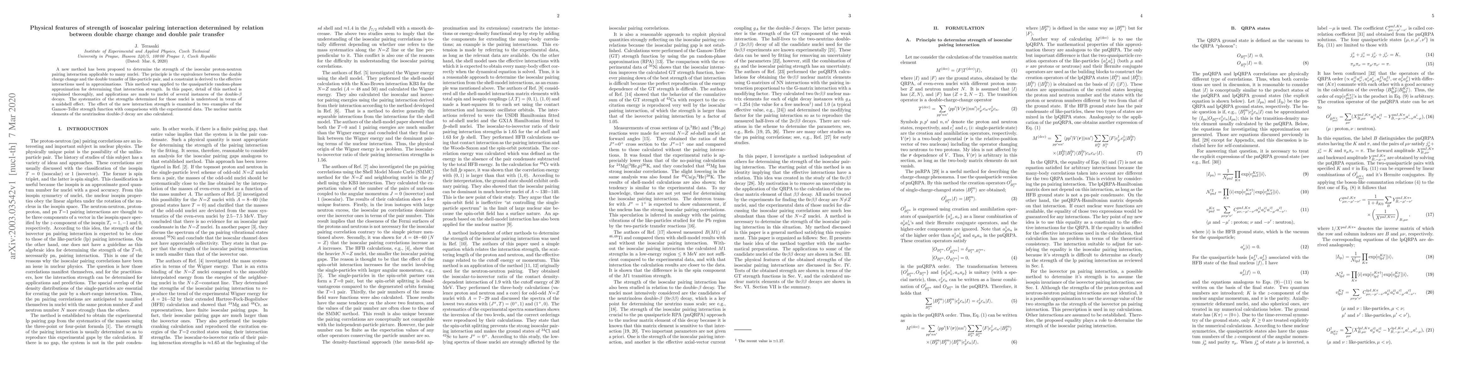 Thumbnail for Physical features of strength of isoscalar pairing interaction
  determined by relation between double charge change and double pair transfer