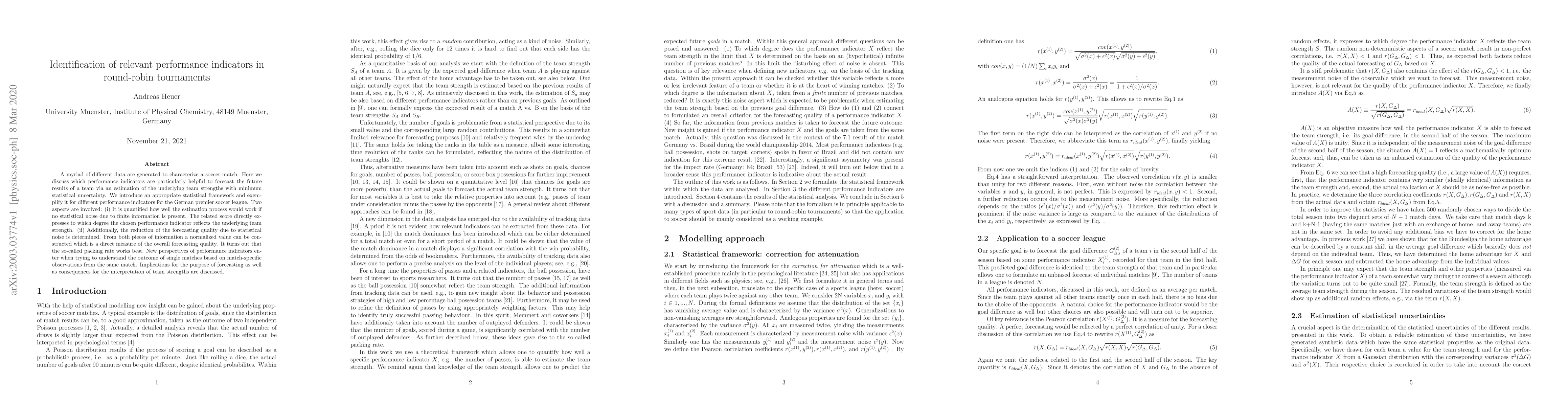 Thumbnail for Identification of relevant performance indicators in round-robin
  tournaments