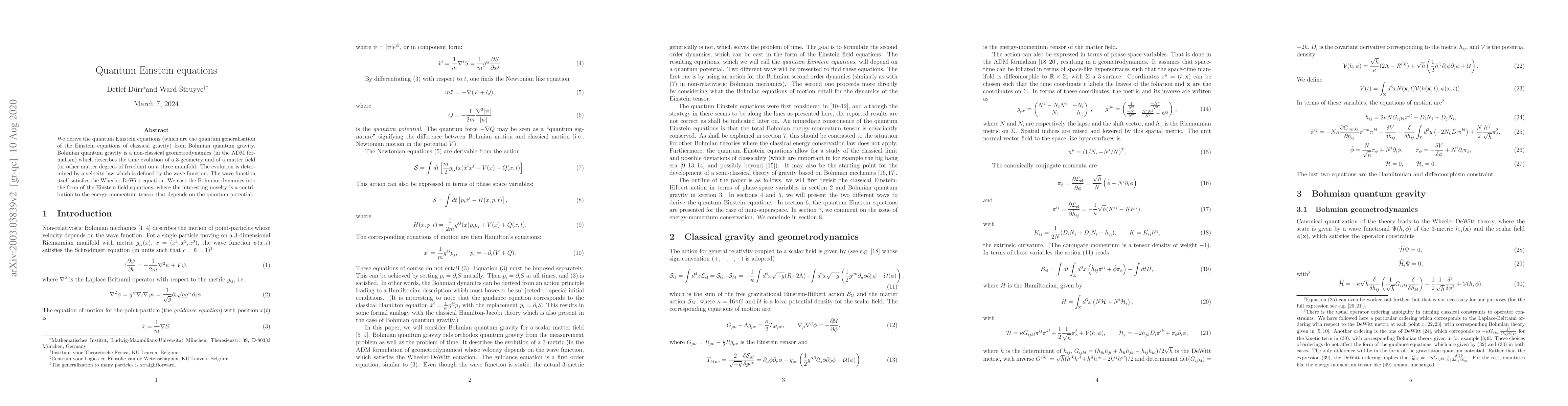 Thumbnail for Quantum Einstein equations