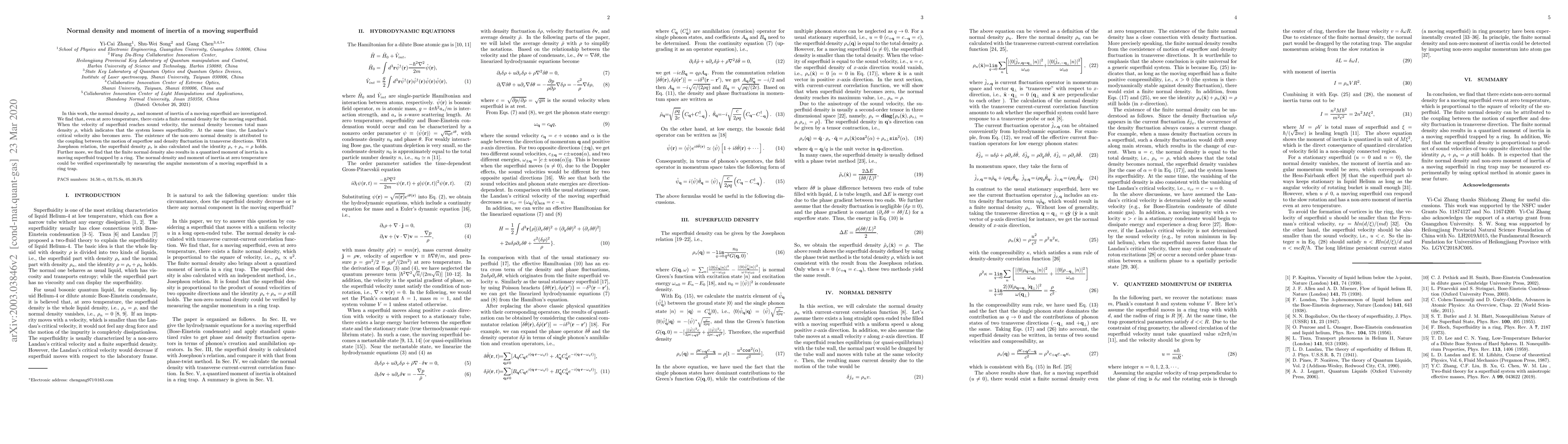 Thumbnail for Normal density and moment of inertia of a moving superfluid